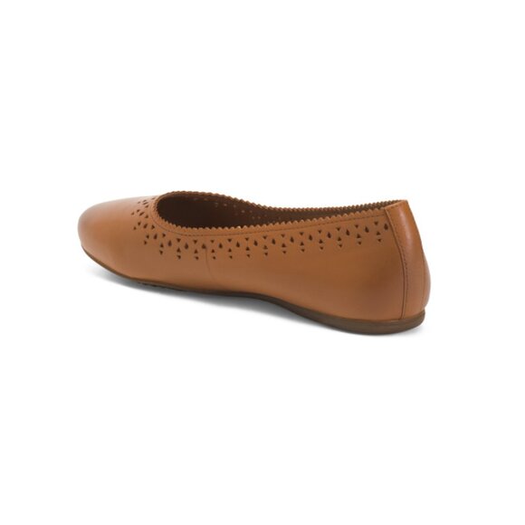 SOFTWALK Tan Leather Selma Comfort Flats - Picture 2 of 2